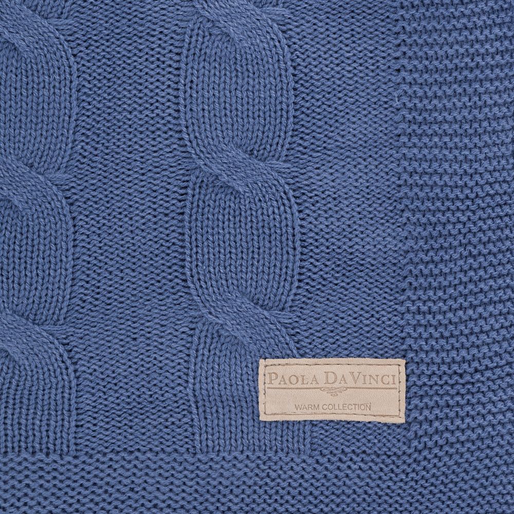 Manta Tricot Ponto Tranca Azul Paoladavinci Mobile Manta Tricot Ponto Tranca Azul Paoladavinci Mobile