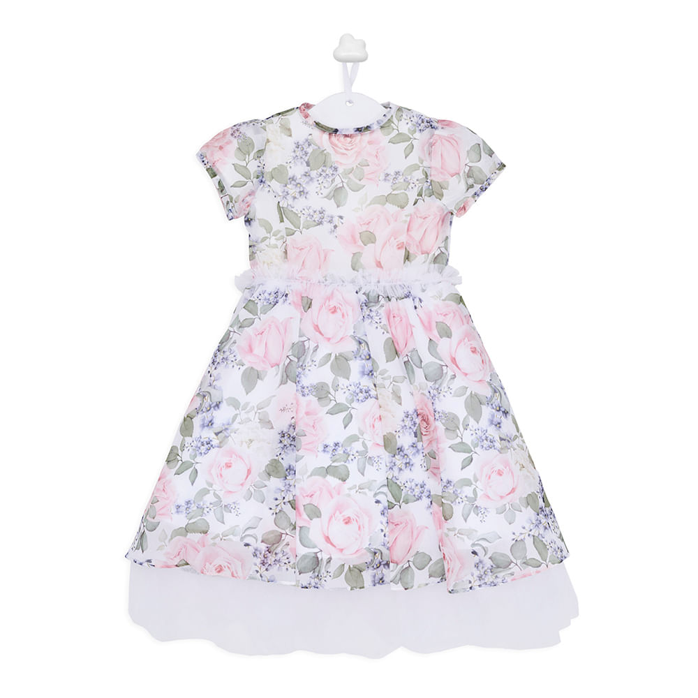 vestido de organza