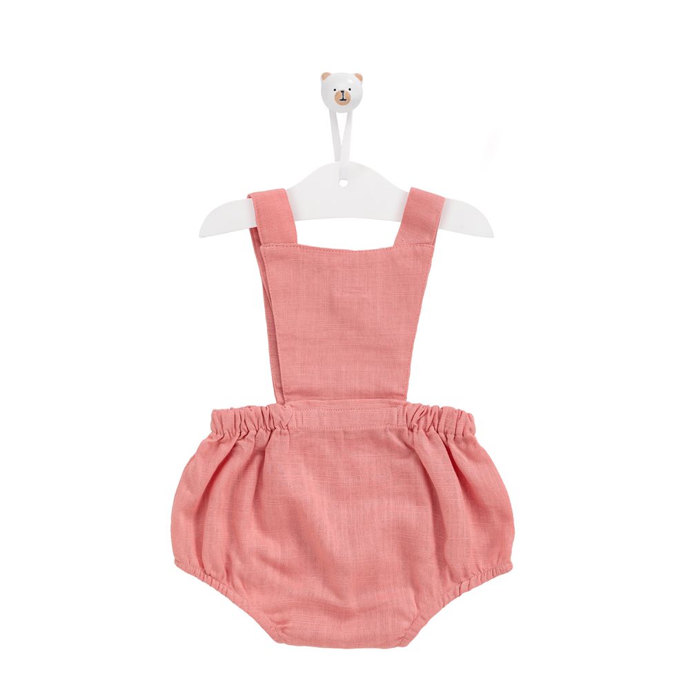 Romper Bebe De Linho Rosa Paoladavinci Mobile